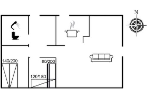 Foto 30 - Haus mit 2 Schlafzimmern in Storvorde mit terrasse