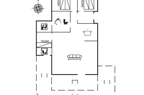 Foto 23 - Casa de 3 quartos em Tarm com terraço e sauna