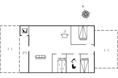 Foto 22 - Casa con 3 camere da letto a Hemmet con terrazza