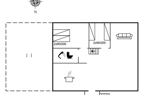 Foto 2 - Casa con 2 camere da letto a Skagen con terrazza