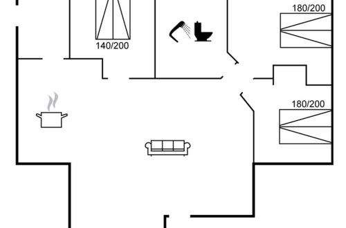 Foto 2 - Casa de 3 quartos em Rømø com terraço e sauna
