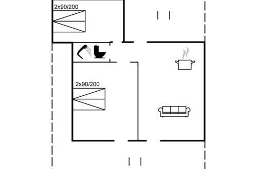 Foto 31 - Apartamento de 2 quartos em Hvide Sande com terraço
