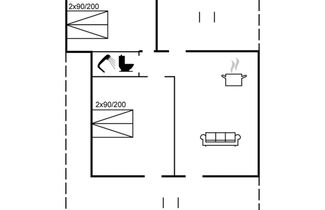 Foto 2 - Apartamento de 2 quartos em Hvide Sande com terraço