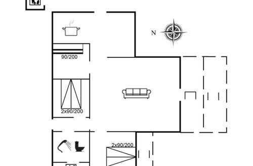 Foto 2 - Casa de 3 quartos em Hvide Sande com terraço e sauna