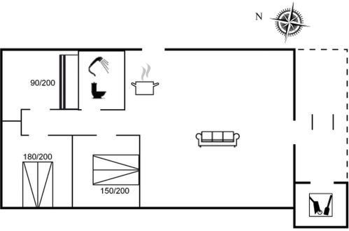 Foto 15 - Casa con 3 camere da letto a Sønderho con terrazza