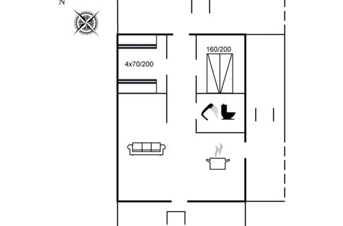 Foto 2 - Casa de 2 quartos em Rømø com terraço