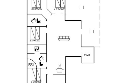 Photo 2 - Maison de 4 chambres à Hornbæk avec terrasse et sauna