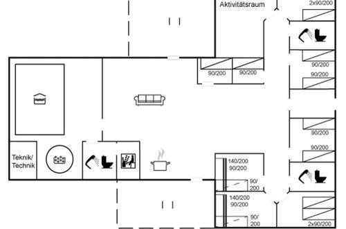 Foto 24 - Casa de 8 quartos em Rømø com piscina privada e sauna