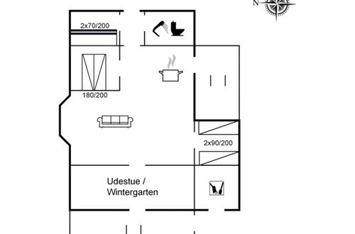 Foto 2 - Casa de 3 quartos em Rømø com terraço