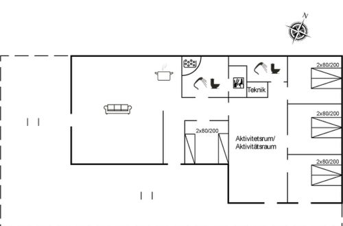 Foto 2 - Casa de 4 quartos em Rømø com terraço e sauna