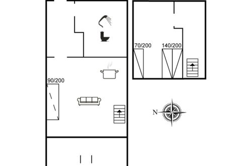 Foto 21 - Appartamento con 1 camera da letto a Rømø con terrazza