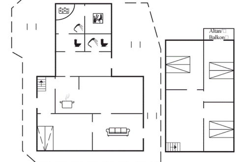 Foto 2 - Casa de 4 quartos em Hvide Sande com terraço e sauna
