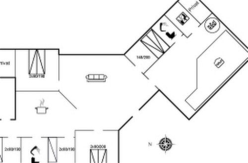 Foto 28 - Haus mit 5 Schlafzimmern in Væggerløse mit privater pool und terrasse