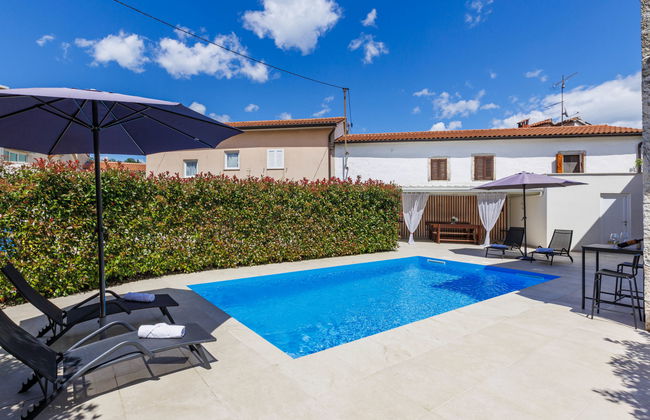 Casa de 3 quartos em Sveti Petar u Šumi com piscina privada e jardim - Foto 48