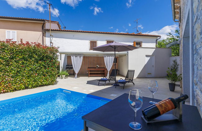 Casa de 3 quartos em Sveti Petar u Šumi com piscina privada e jardim - Foto 51