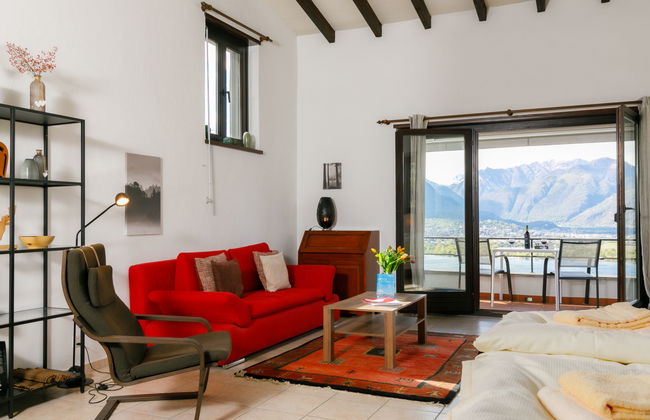 Apartamento de 1 quarto em Gambarogno com piscina e jardim - Foto 17
