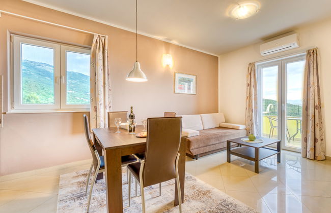 Apartment mit 2 Schlafzimmern in Mošćenička Draga mit schwimmbad und garten - Foto 9