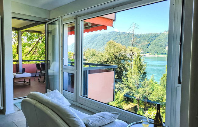 Apartamento de 3 quartos em Bissone com piscina e jardim - Foto 13
