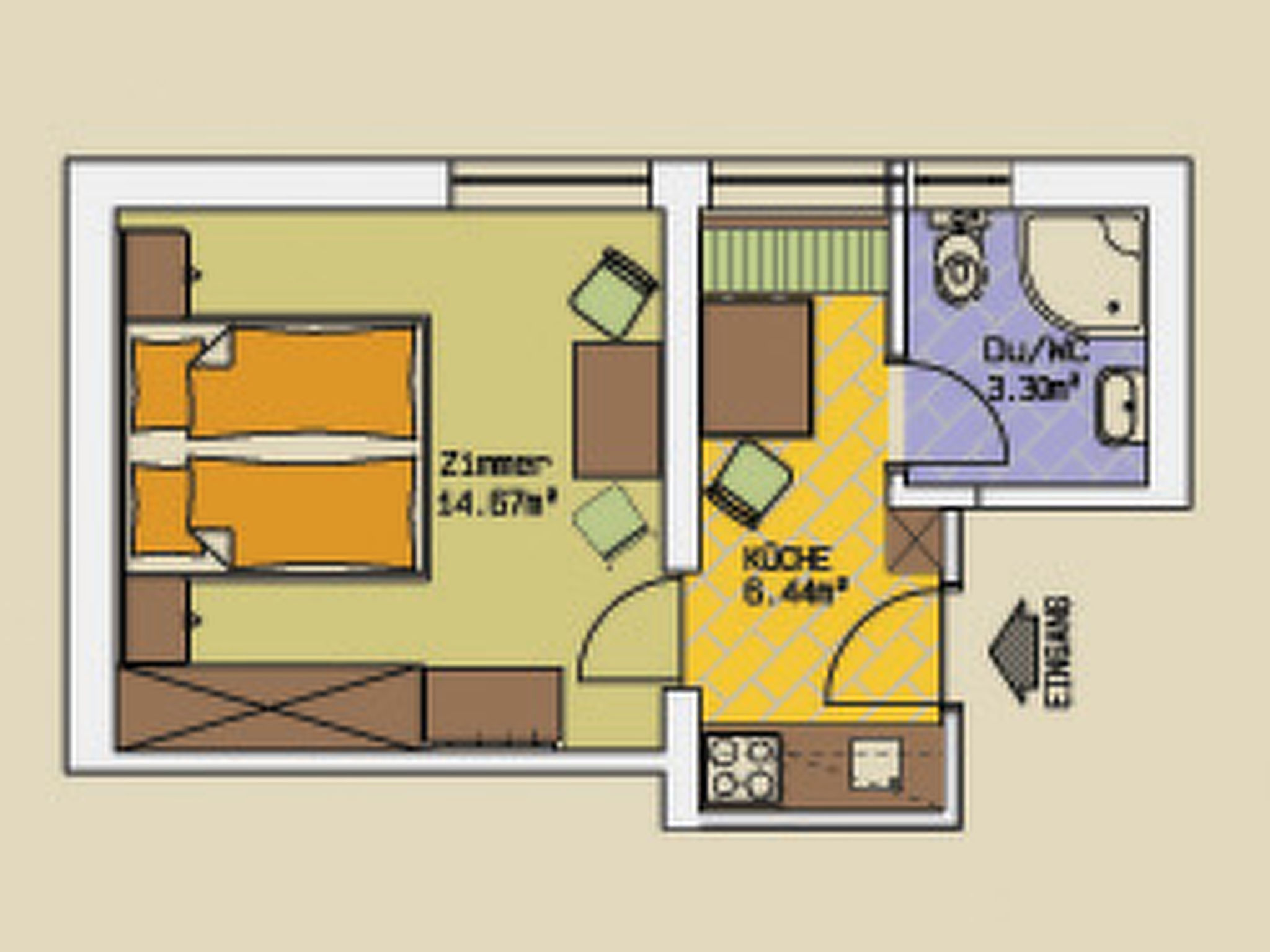 Photo 8 - 1 bedroom Apartment in Sölden with garden and mountain view