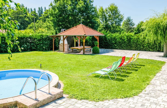 Casa de 4 quartos em Ábrahámhegy com piscina privada e jardim - Foto 37