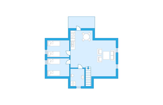 Apartment mit 3 Schlafzimmern in Vik i Sogn - Foto 13