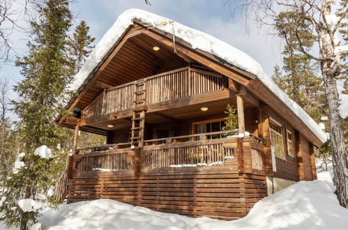 Foto 1 - Casa de 3 habitaciones en Sodankylä con sauna y vistas a la montaña