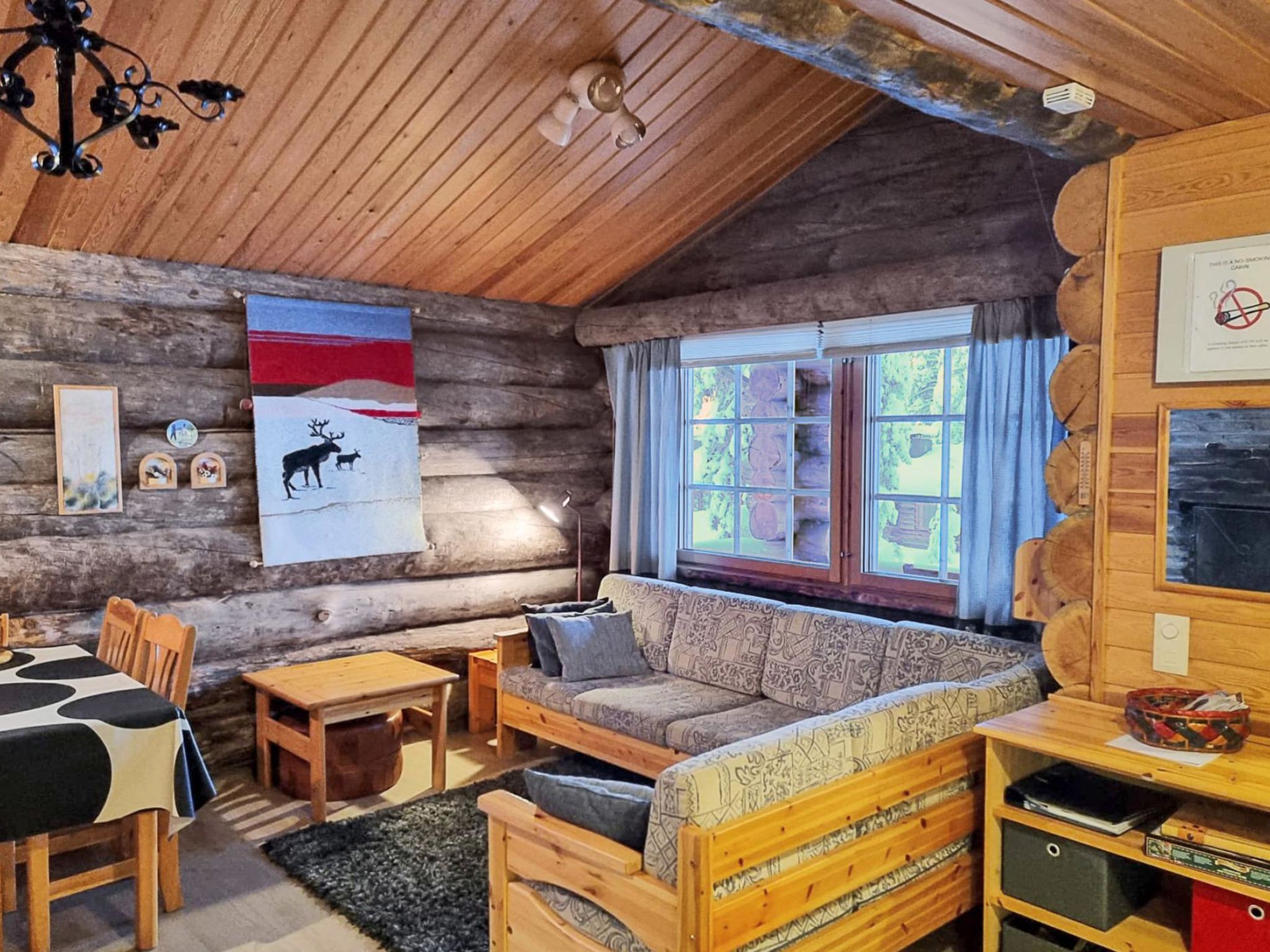 Foto 5 - Casa de 1 habitación en Kuusamo con sauna y vistas a la montaña