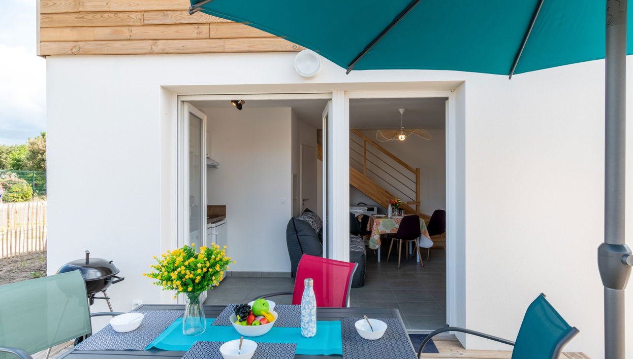 Apartment mit 2 Schlafzimmern in Mimizan mit schwimmbad und terrasse - Foto 1