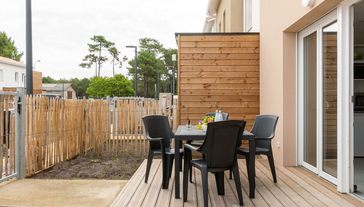 Apartment mit 3 Schlafzimmern in Mimizan mit schwimmbad und terrasse - Foto 1