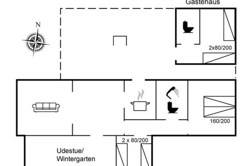 Foto 23 - Casa de 2 quartos em Væggerløse com terraço e banheira de hidromassagem