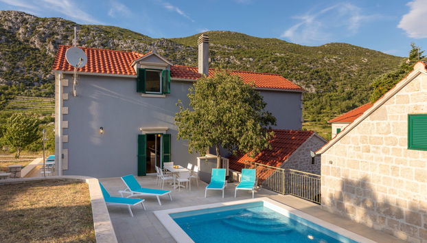 Casa con 4 camere da letto a Zagvozd con piscina privata e terrazza - Foto 3