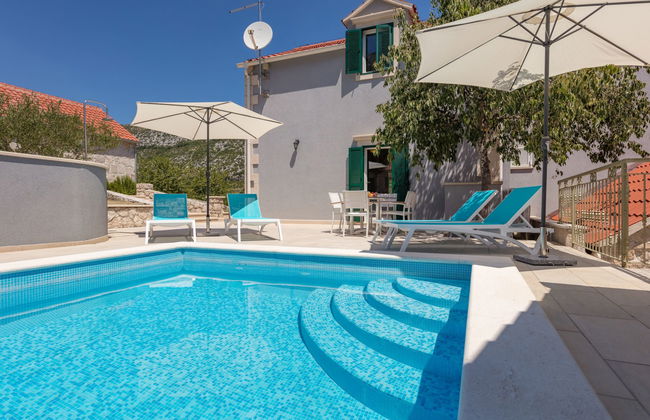 Casa con 4 camere da letto a Zagvozd con piscina privata e terrazza - Foto 4