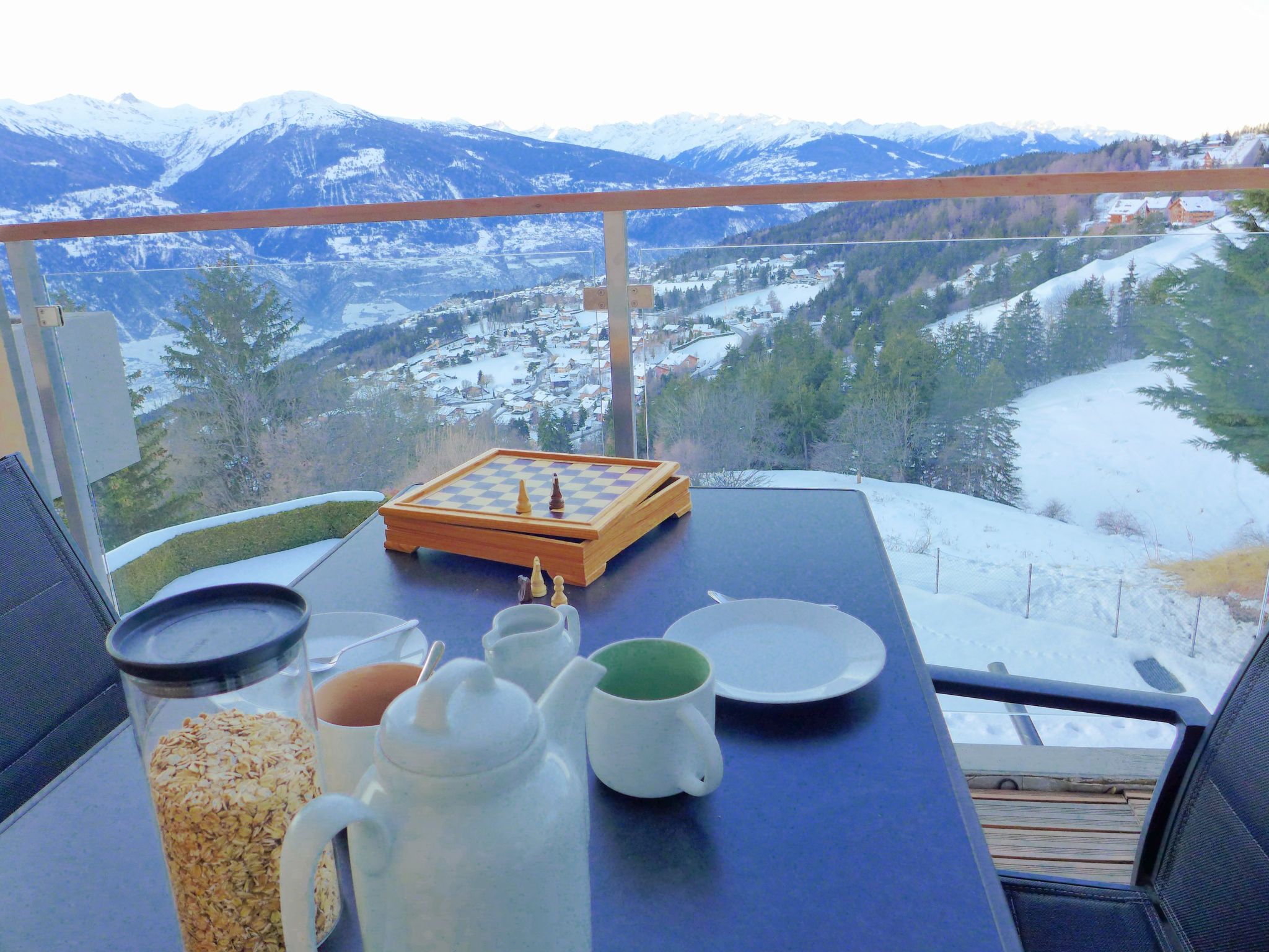 Foto 20 - Apartamento de 1 habitación en Crans-Montana con vistas a la montaña