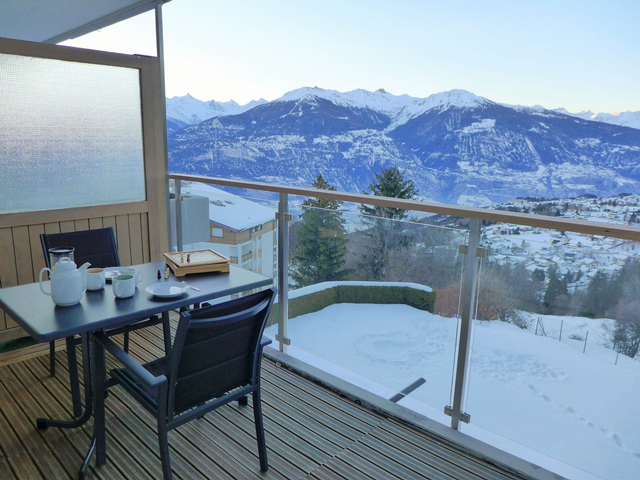 Foto 19 - Appartamento con 1 camera da letto a Crans-Montana con vista sulle montagne