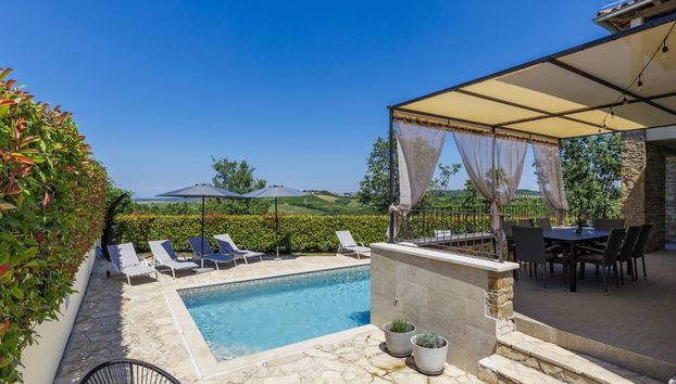 Casa de 5 quartos em Buje com piscina privada e jardim - Foto 3