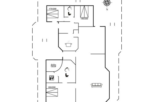 Foto 2 - Casa de 3 quartos em Løkken com terraço e sauna
