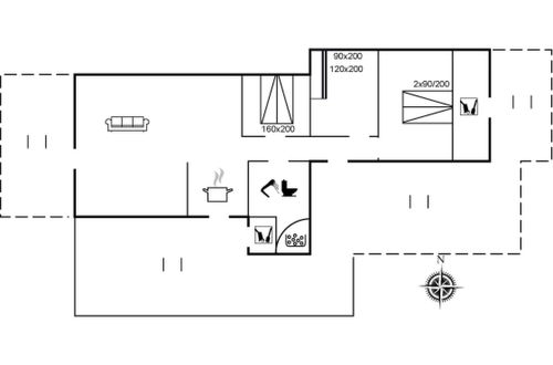 Foto 2 - Casa de 3 quartos em Løkken com terraço