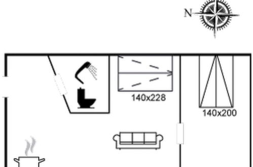 Foto 20 - Apartamento de 1 quarto em Løkken com sauna