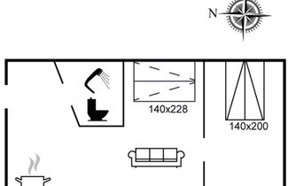 Foto 2 - Apartamento de 1 quarto em Løkken com sauna