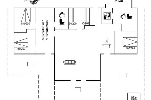 Foto 2 - Casa de 4 quartos em Løkken com sauna e banheira de hidromassagem