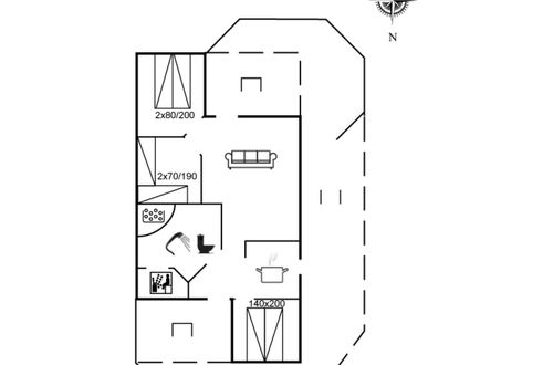 Foto 2 - Casa de 3 quartos em Hvide Sande com terraço e sauna