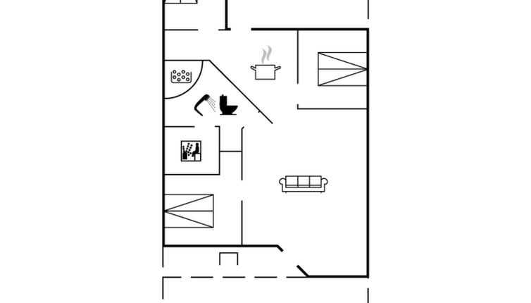 Foto 1 - Casa de 3 quartos em Væggerløse com terraço e sauna