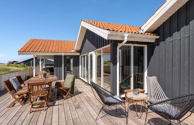 Casa de 4 quartos em Klitmøller com terraço e sauna - Foto 12