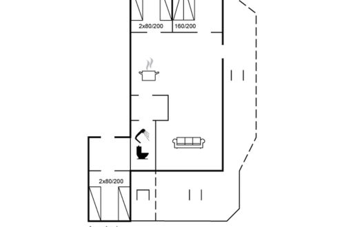 Foto 25 - Casa con 2 camere da letto a Rømø con terrazza