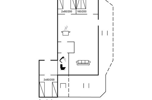 Foto 2 - Casa de 2 quartos em Rømø com terraço
