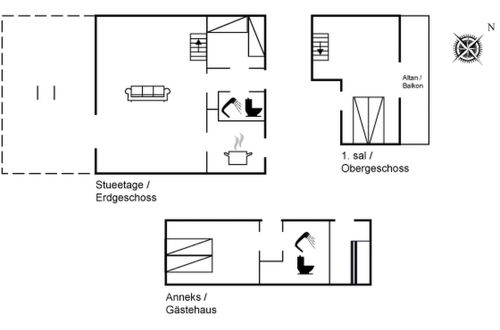 Foto 2 - Casa de 2 quartos em Vejby com terraço