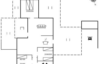 Foto 2 - Casa de 3 quartos em Vejers Strand com terraço