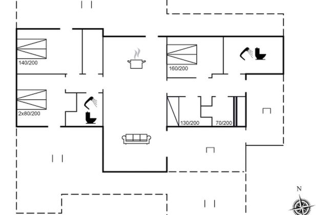 Casa de 5 quartos em Klitmøller com terraço e sauna - Foto 2