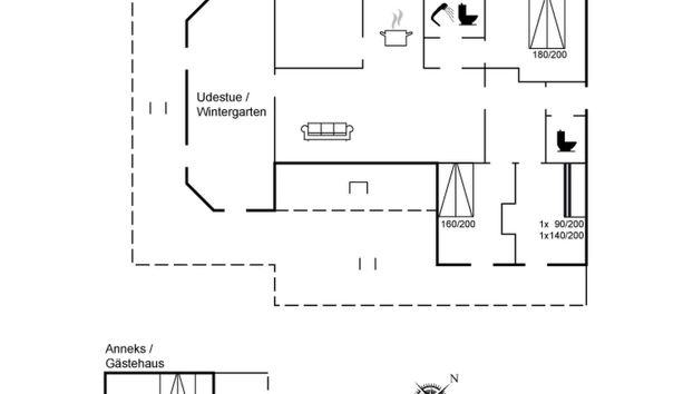 Casa de 3 quartos em Vejby com terraço - Foto 2