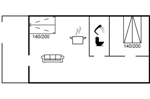 Foto 15 - Apartamento de 1 quarto em Bogense com terraço